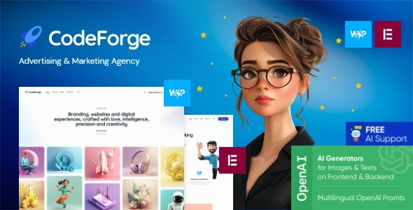 CodeForge v1.13.0 - Software & IT Tech Company WordPress Theme