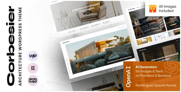 Corbesier v1.29.0 - Architecture WordPress Theme