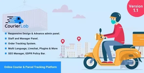 CourierLab v1.1 - Online Courier And Parcel Tracking Platform