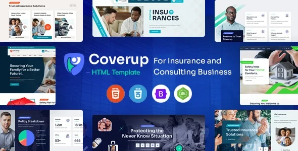 CoverUp v2.0 - Insurance & Consulting Business HTML Template