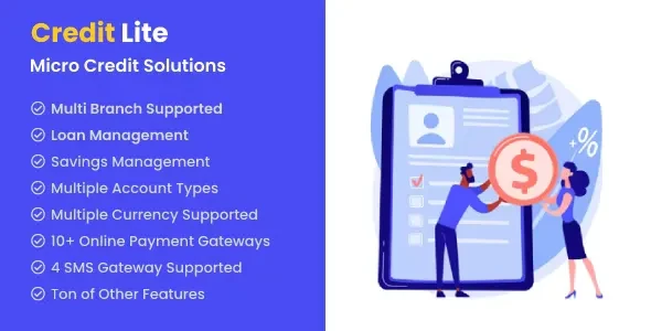 Credit Lite v2.5 - Multi Branch Loan & Savings Management System