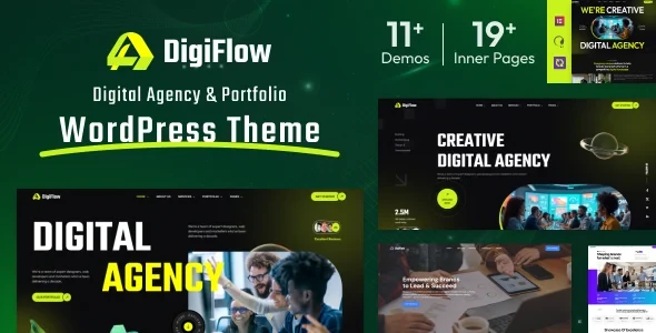 DigiFlow v2.1 - Digital Agency WordPress Theme