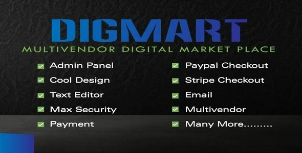 DigMart v3.6.0 - Multivendor Digital MarketPlace PHP