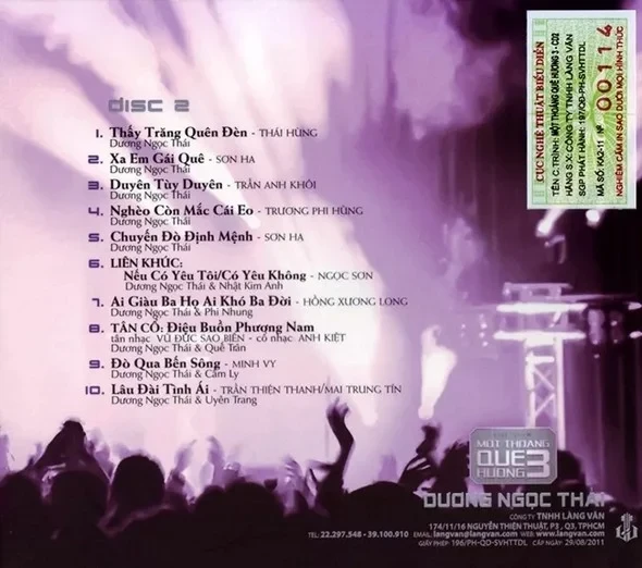 Dương Ngọc Thái - Một Thoáng Quê Hương 2011 (CD2)