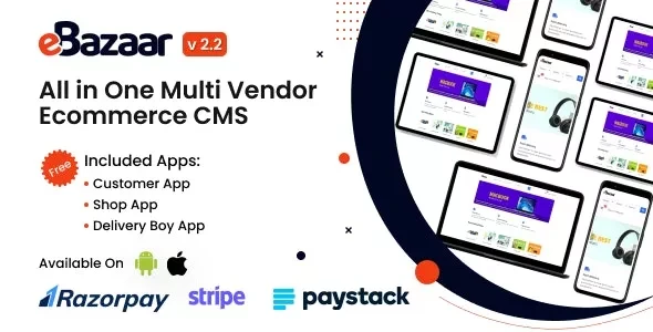 eBazaar v2.2 - All In One Multi Vendor Ecommerce CMS