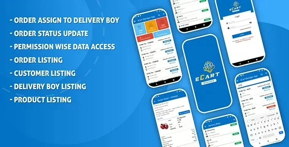 eCart v2.0.0 - Ecommerce Admin / Store Manager App