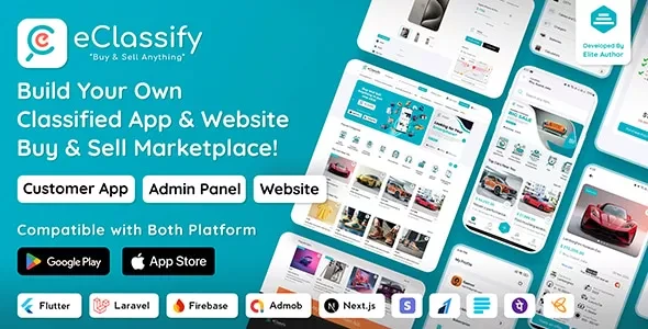 eClassify v2.7.0 - Classified Buy and Sell Marketplace Flutter App with Laravel Admin Panel