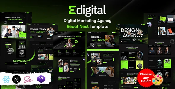 Edigital - Digital Marketing Agency React Next Template
