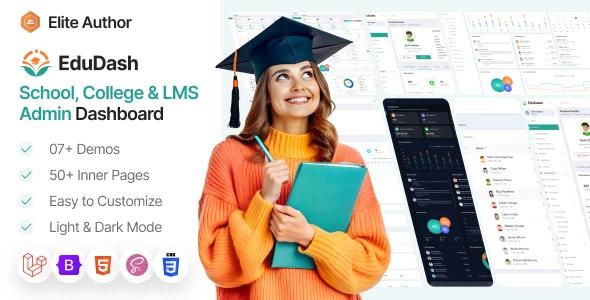 Edudash - School College & LMS Admin Dashboard Vue JS Template