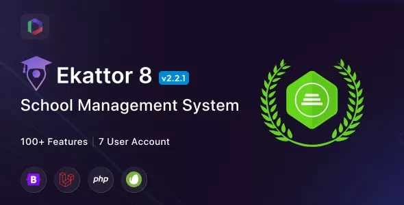 Ekattor 8 School Management System (SAAS) v2.2.1