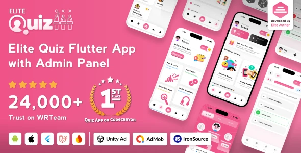 Elite Quiz v2.3.8 - Trivia Quiz - Quiz Game - Flutter Full App + Admin Panel