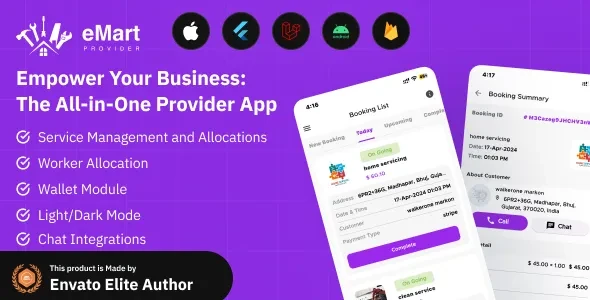 eMart v2.0 - Service Provider App for On-Demand Service