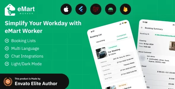 eMart v2.0 - Worker / Service Man App for On-Demand Service