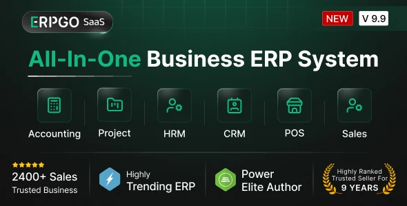ERPGo SaaS v9.9 - All-In-One Business ERP System