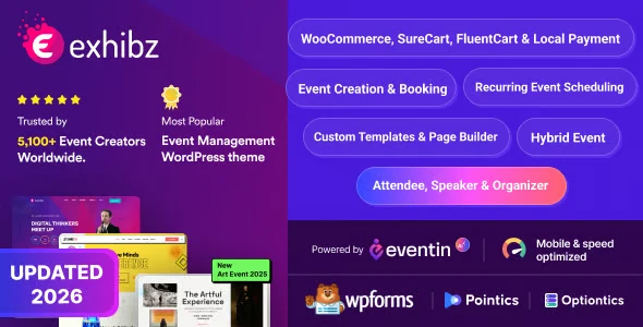 Exhibz v3.0.9 - Event Conference WordPress Theme