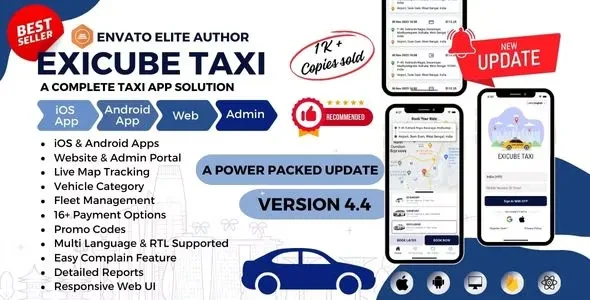 Exicube Taxi App v4.9.0
