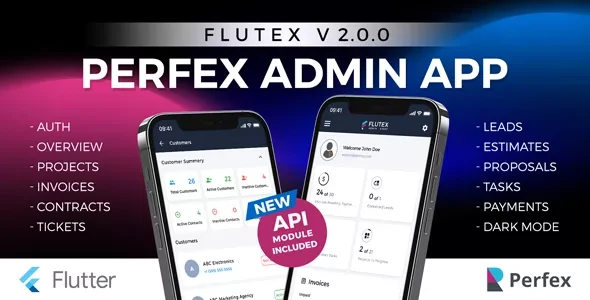 Flutex v2.0.0 - Perfex CRM Admin / Staff Mobile App for Android & IOS
