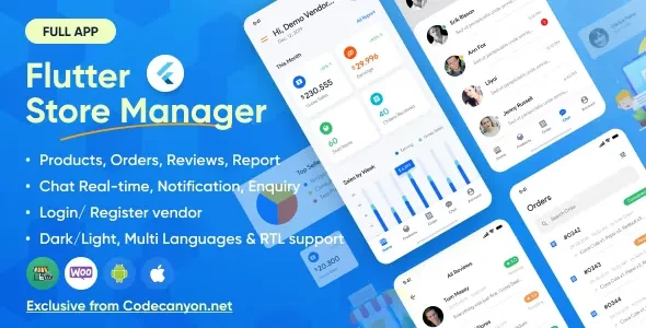 Flutter Store Manager v1.6.0 - App for Vendors Wordpress & Woocommerce
