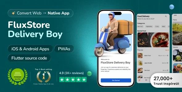 FluxStore Delivery Boy v6.2.0 - Flutter App for Woocommerce
