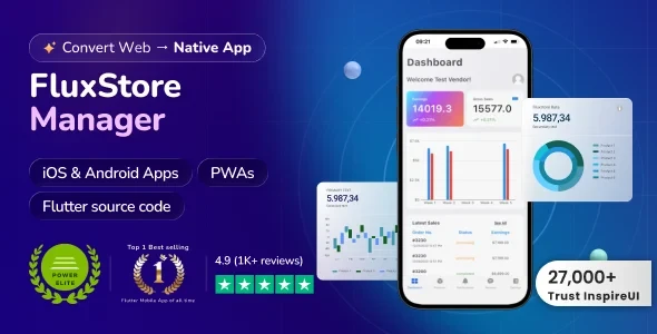 FluxStore Manager v6.2.0 - Vendor and Admin Flutter App for Woocommerce