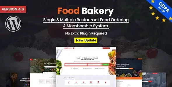 FoodBakery v4.8 - Delivery Restaurant Directory WordPress Theme
