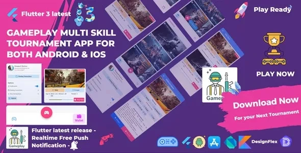 Gameplay Multi Skill Tournament App for Android & IOS v1.0.2 - Flutter 3