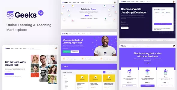 Geeks v1.3.2 - Online Learning Marketplace WordPress Theme