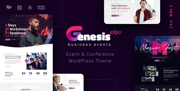 GenesisExpo v1.4.10 - Business Events & Conference WordPress Theme