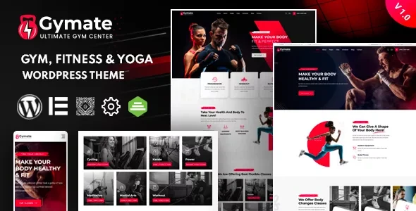 Gymat v1.8.8 - Fitness and Gym WordPress Theme