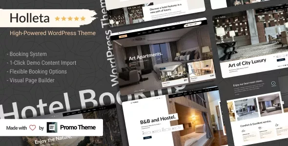 Holleta v1.1.3 - Hotel Booking WordPress Theme
