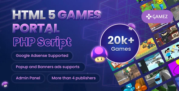 HTML5 Games Portal PHP Script v1.1
