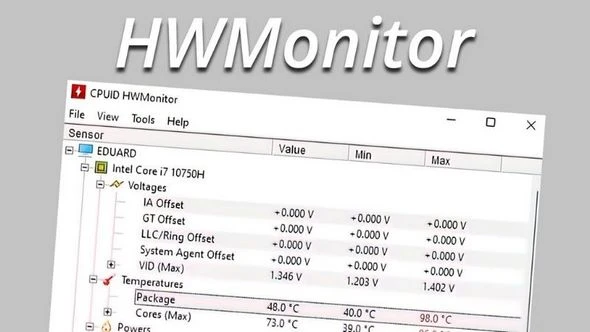 HWMonitor Pro Portable v1.54.0