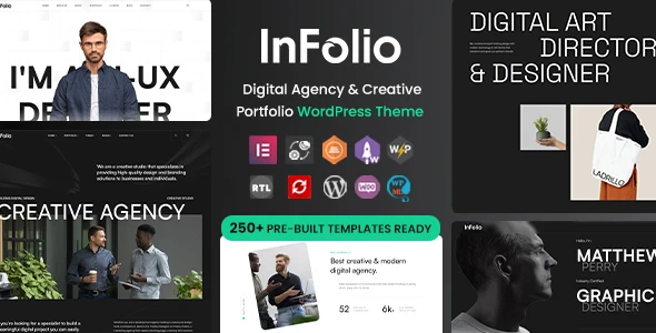 Infolio v1.0.6 - Digital Agency & Creative Portfolio WordPress Elementor Theme