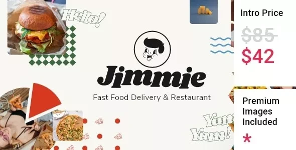Jimmie - Fast Food Delivery and Restaurant WordPress Theme
