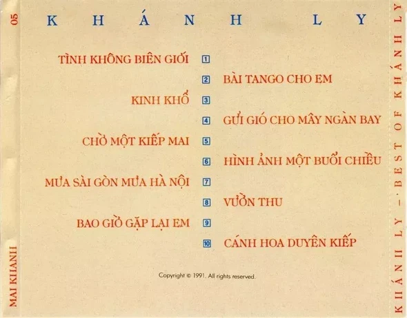 Khánh Ly - The Best Of 1991