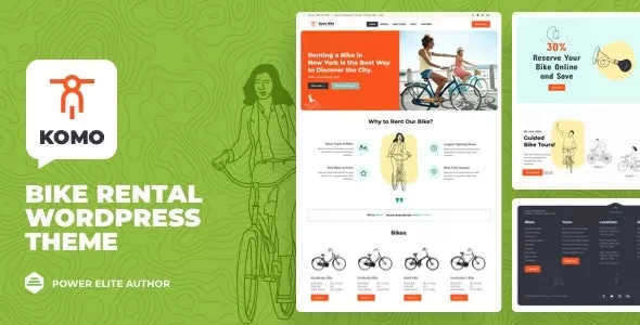 Komo v31 - Bike Rental Shop WordPress Theme