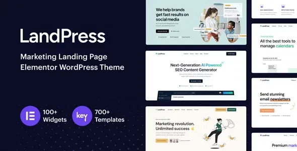 LandPress v1.5 - Marketing Landing Page Elementor WordPress Theme