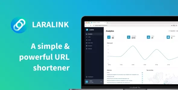 Laralink v1.2.4 - Powerful URL Shortener