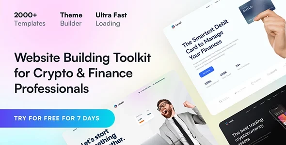 Level v4.2.4 - Financial Technology & Crypto WordPress Theme