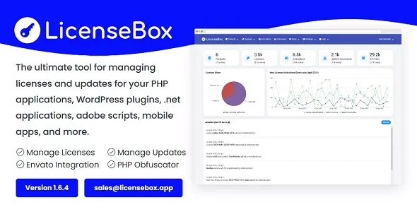 LicenseBox v1.7.2 - PHP Licenser and Updates Manager