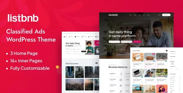 Listbnb v1.0.9 - Classified Ads WordPress Theme