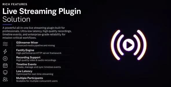 Live Stream Plugin WebRTC & RTMP for Wowonder & Sngine Social Network & Playtube v1.2.27