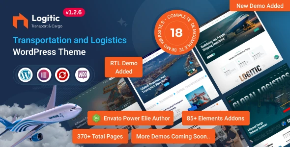 Logitic v1.2.6 - Transportation & Logistics WordPress Theme