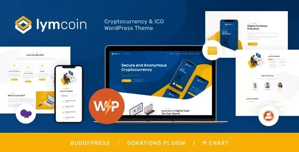 Lymcoin v1.3.12 - ICO Cryptocurrency Bitcoin WordPress Theme
