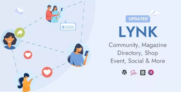 Lynk v3.8.0 - Social Networking, Community, Shop Vendor and Listing Direcotry WordPress Theme