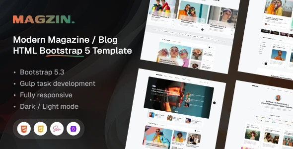 Magzin v3.0.0 - Creative Magazine & Blog HTML Template