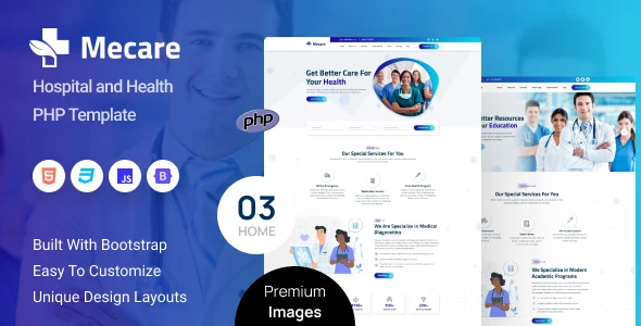 Mecare - Hospital and Health PHP Template