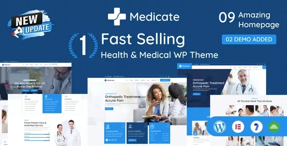 Medicate v3.2 - Health & Medical WordPress Theme + RTL Ready