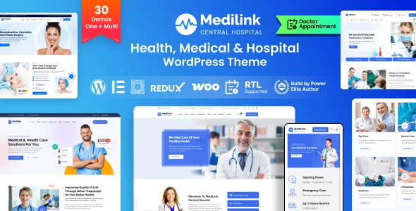 Medilink v2.0.6 - Health & Medical WordPress Theme