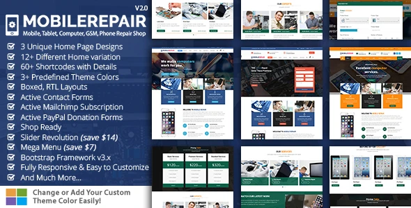 Mobile Repair v2.0 - HTML Template